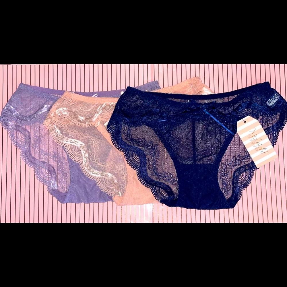 Midnight Lace cheeky Set New
